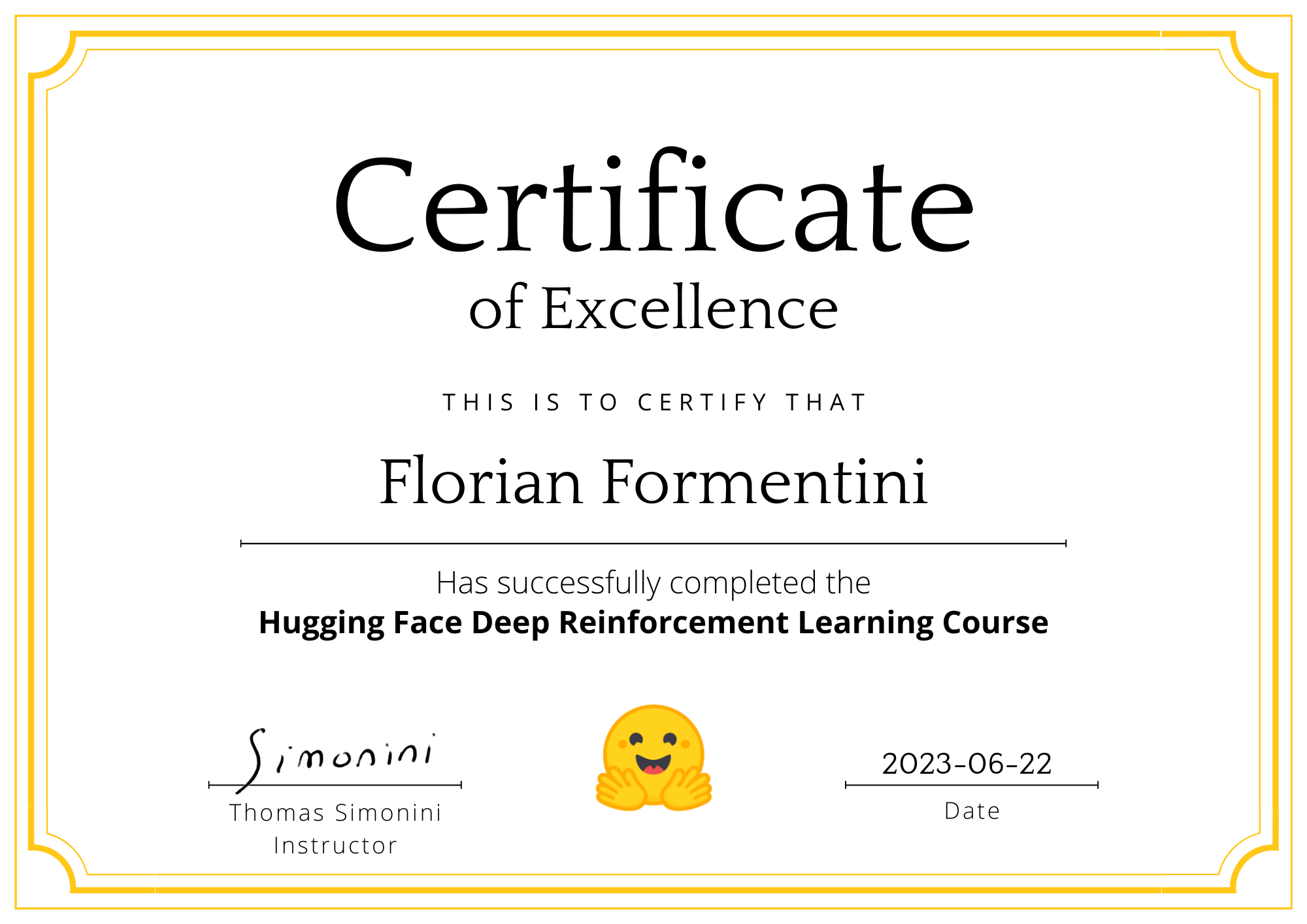 Certification